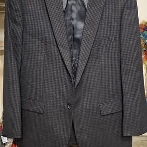 Pronto Uomo Dark Gray Patterned Blazer
